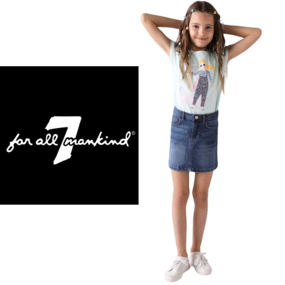 7 For All Mankind Girls' Miniskirt - Size 12 - Picture 1 of 6